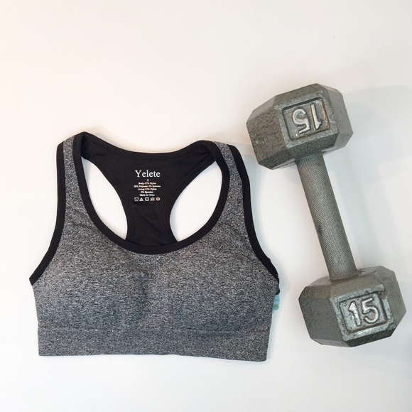 New Padded grey sports bra - Picture 2 of 6